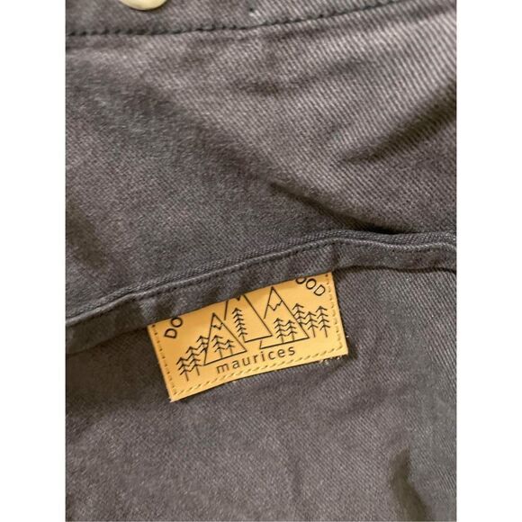 New Maurices Canvas Dark Gray Crossbody/Tote - Picture 4 of 7